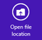 apps control - open file location