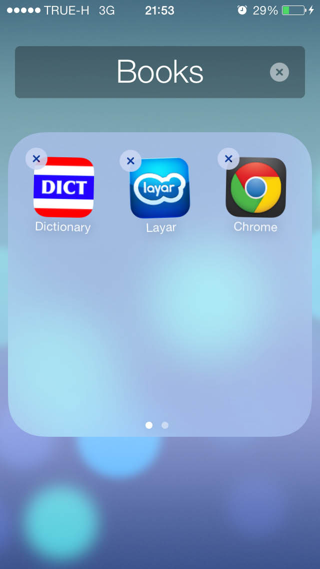 apps and folders