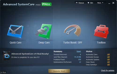 Advanced System Care 4 Free