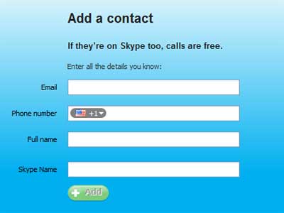 Skype Add a Contract