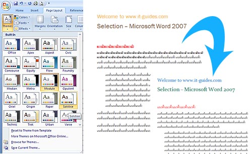 Themes Word 2007
