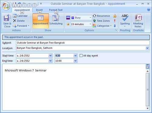 Add new Calendar Microsoft Outlook 2007