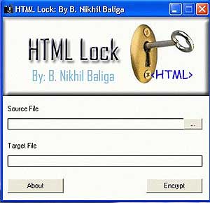 HTML lock file tool